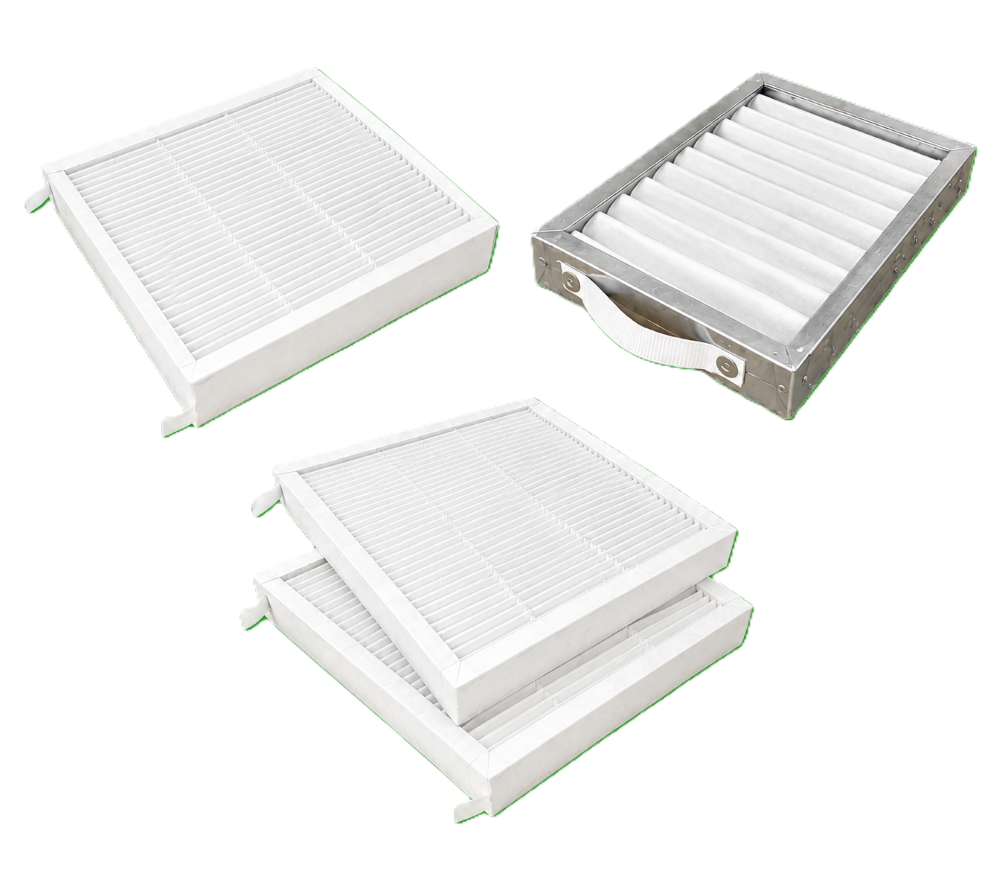 Custom panel ventilation filters