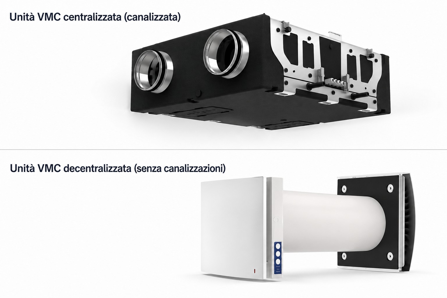 Confronto tra unità di ventilazione centralizzate e decentralizzate