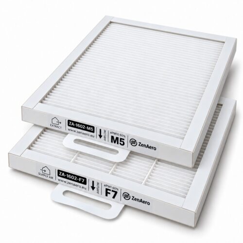 Aerauliqa QR280A, QR280E, QR280M e QR280PH – set di filtri compatibili F7 + M5, ePM1 60% + ePM10 60%, 250 × 183 × 21 mm