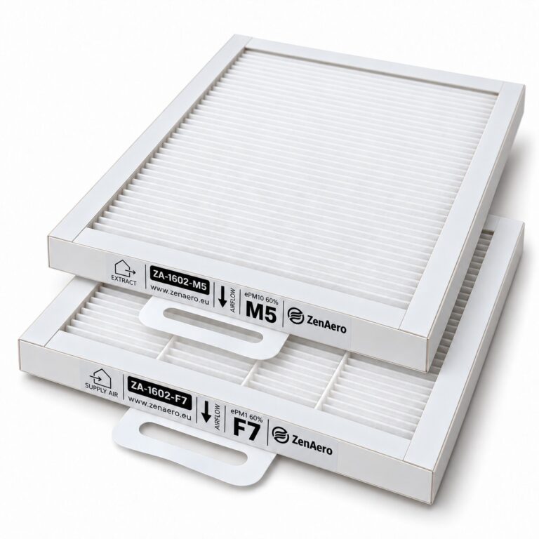 Aerauliqa QR280A, QR280E, QR280M e QR280PH – set di filtri compatibili F7 + M5, ePM1 60% + ePM10 60%, 250 × 183 × 21 mm