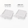 Dimensioni dei filtri F7 e G4 per Aerauliqa QR180: 200 × 200 × 46 mm