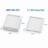 Dimensioni filtri per Brofer RDCD 2.5: 216 × 199 × 48 mm e 216 × 199 × 22 mm