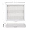Dimensioni dei filtri G4 per Salda Smarty 2XP: 185 × 168 × 25 mm