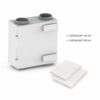 Due filtri F7 con unità VMC Aspira ASPIRLIGHT 140 HV e ASPIRLIGHT 200 HV