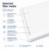 Salda Smarty 2XP 1.1 / 1.2 – Set di filtri compatibili ePM1 60% + ISO Coarse (F7 + G4), 185 × 168 × 25 mm